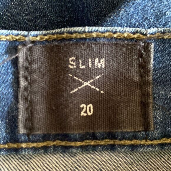 Ring of Fire Slim 20 Blue Jean Styled Distressed Holes/stitching - Picture 9 of 10